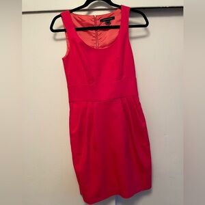 French Connection red midi dress size 0